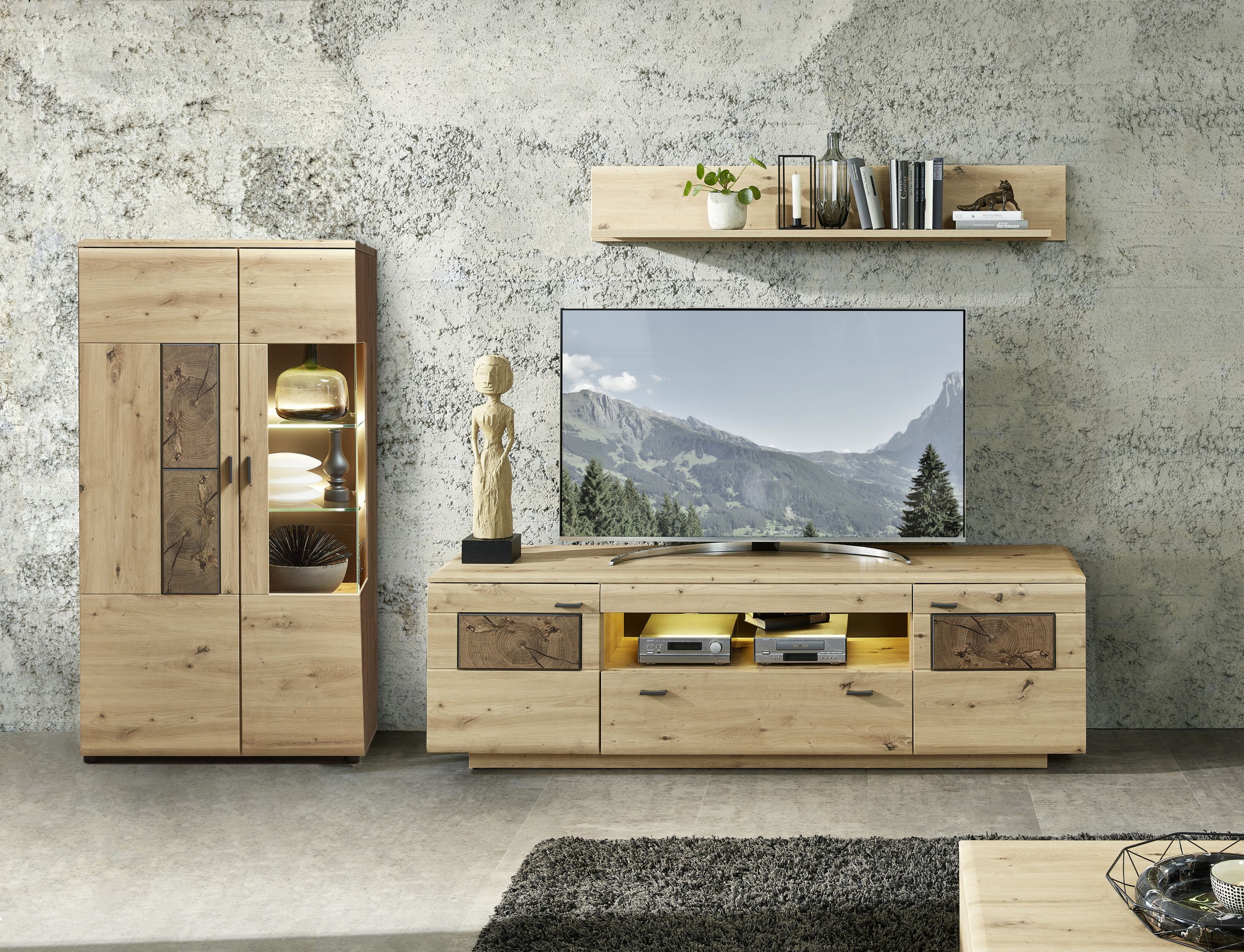 Vitrine vito LAVADO (BHT 80x148x37 cm) 999923