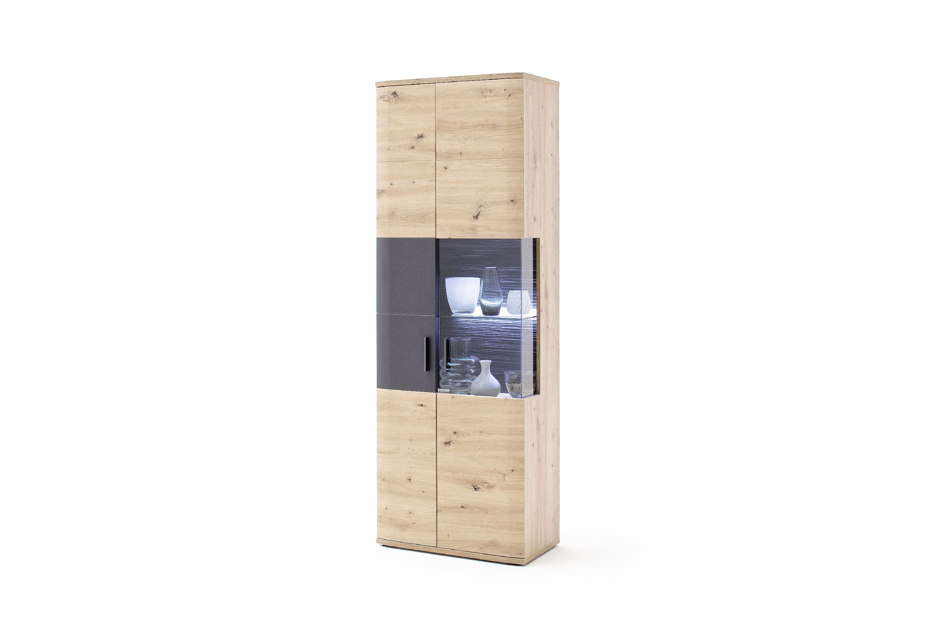 Vitrine HARPER MADANG (BHT 70x198x37 cm) 999971