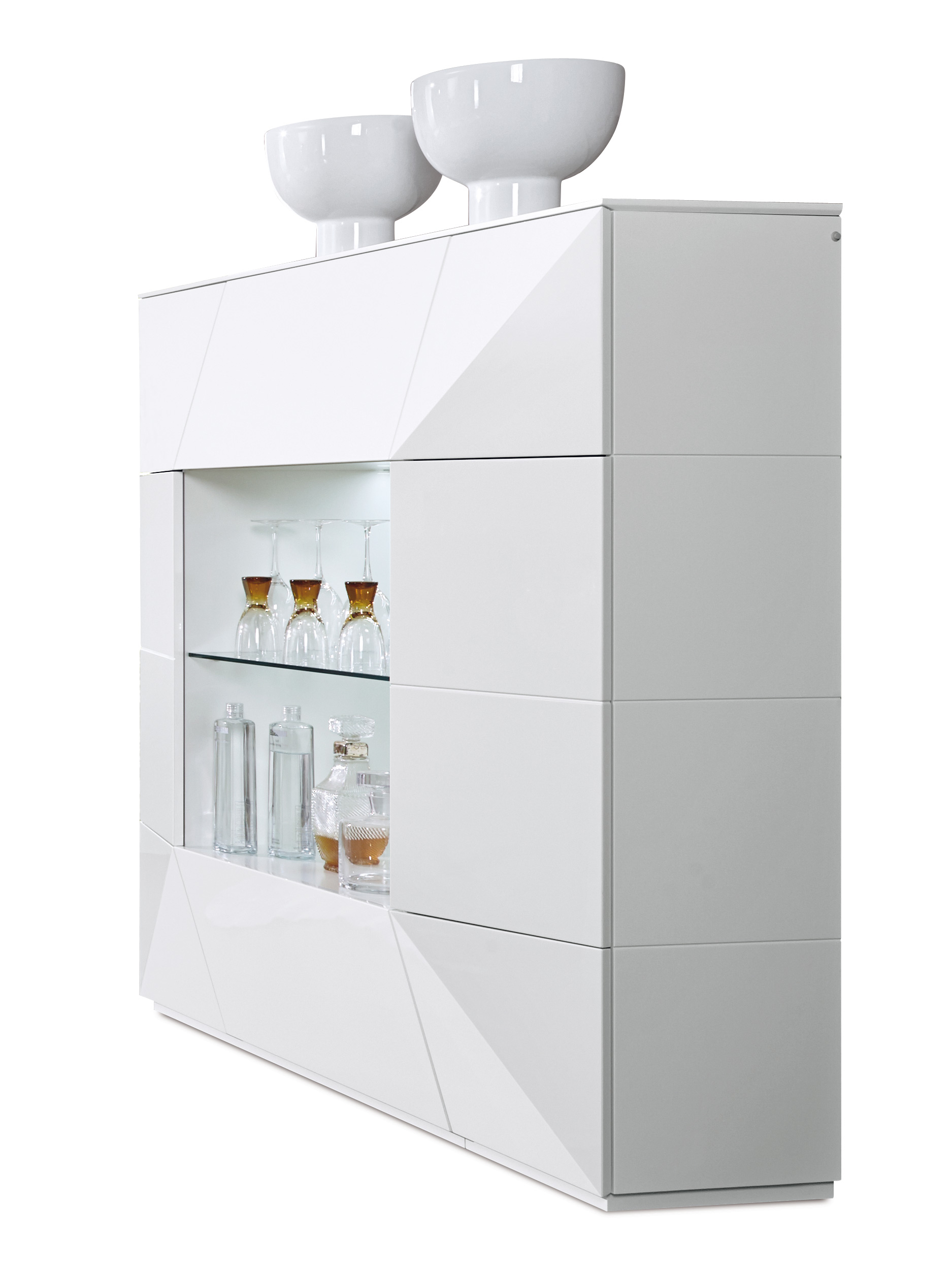 Vitrine MONDO PRISMA PLUS (BHT 141x145x50 cm) 999922