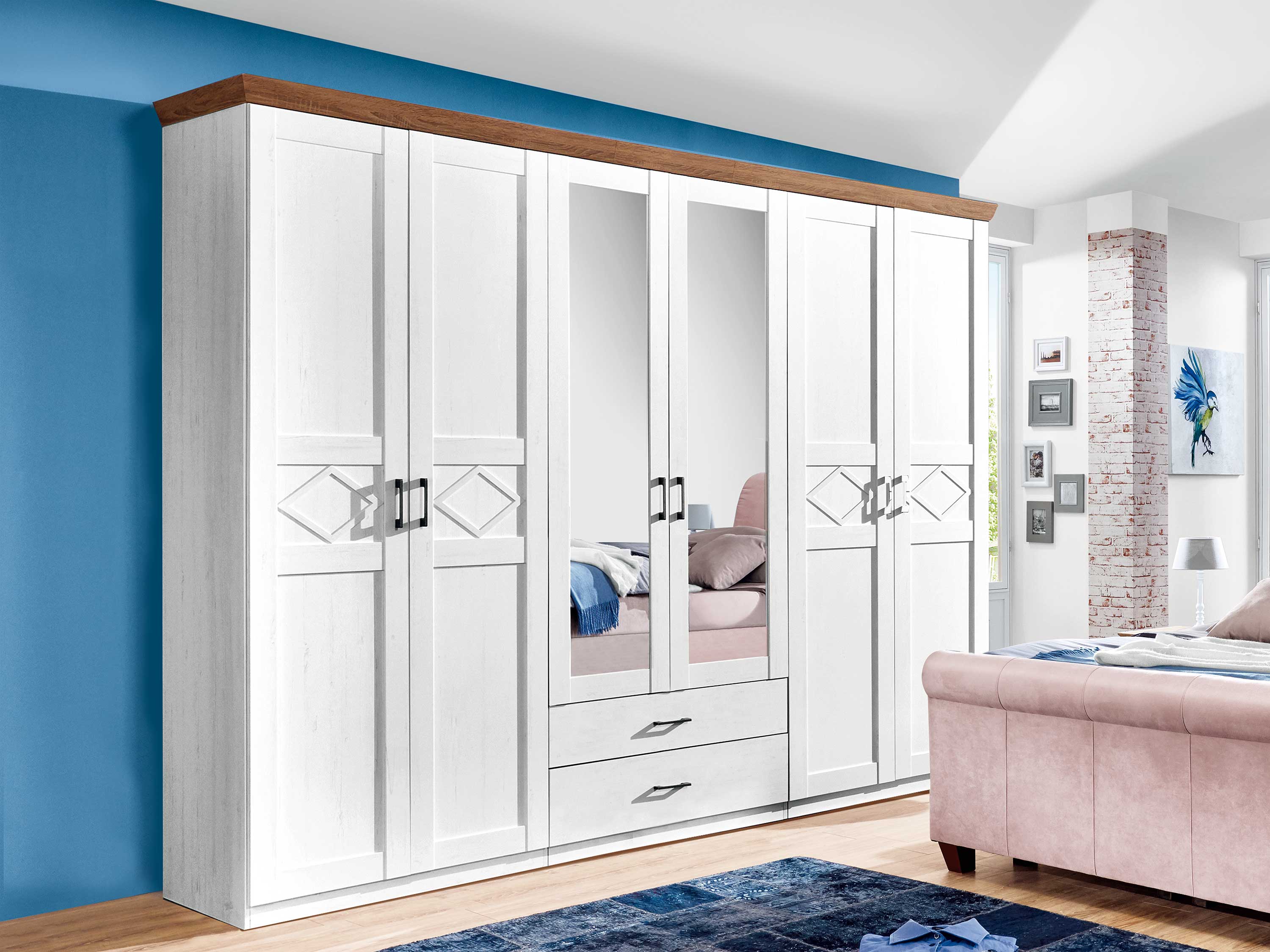 Kleiderschrank vito COUNTRY (BHT 309x230x61 cm) 999923